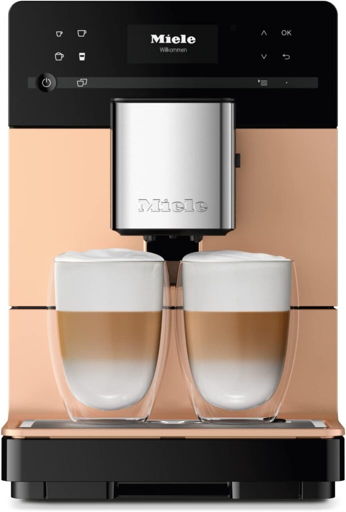 Miele NEW CM 5510 Silence Automatic Coffee Maker  Espresso Machine Combo, Rose Gold Pearl Finish - Grinder, Milk Frother, 1.3L